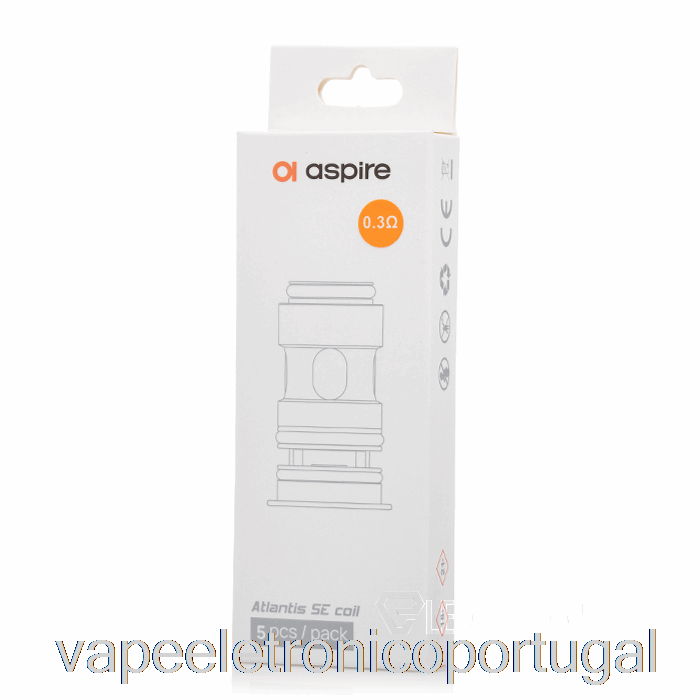 Vape Eletrônico Aspire Atlantis Se Bobinas De Reposição Bobinas De 0,3 Ohm